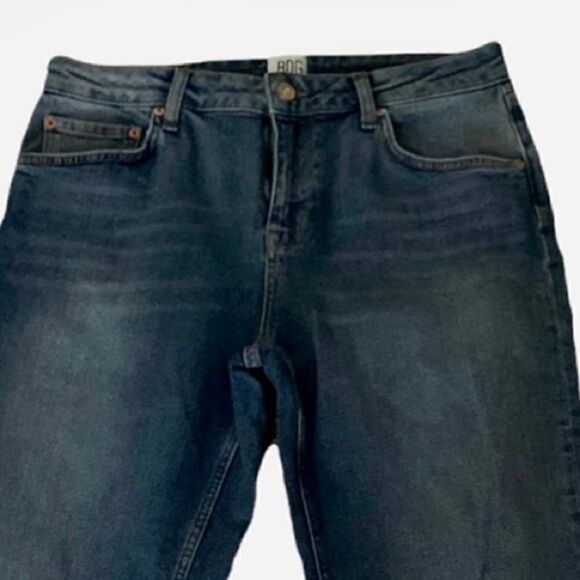 BDG Urban Outfitters AXYL Hi-Rise Straight Leg Slim Fit Cropped Jeans Size 31/32 - Picture 2 of 10